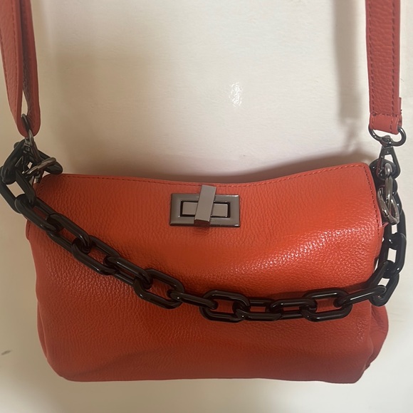 Red and Black Shoulder Bag with Adjustable Strap - Picture 2 of 3